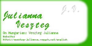 julianna veszteg business card